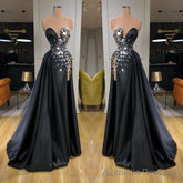 Chic Sweetheart Crystal Long Prom Dress With Split Online